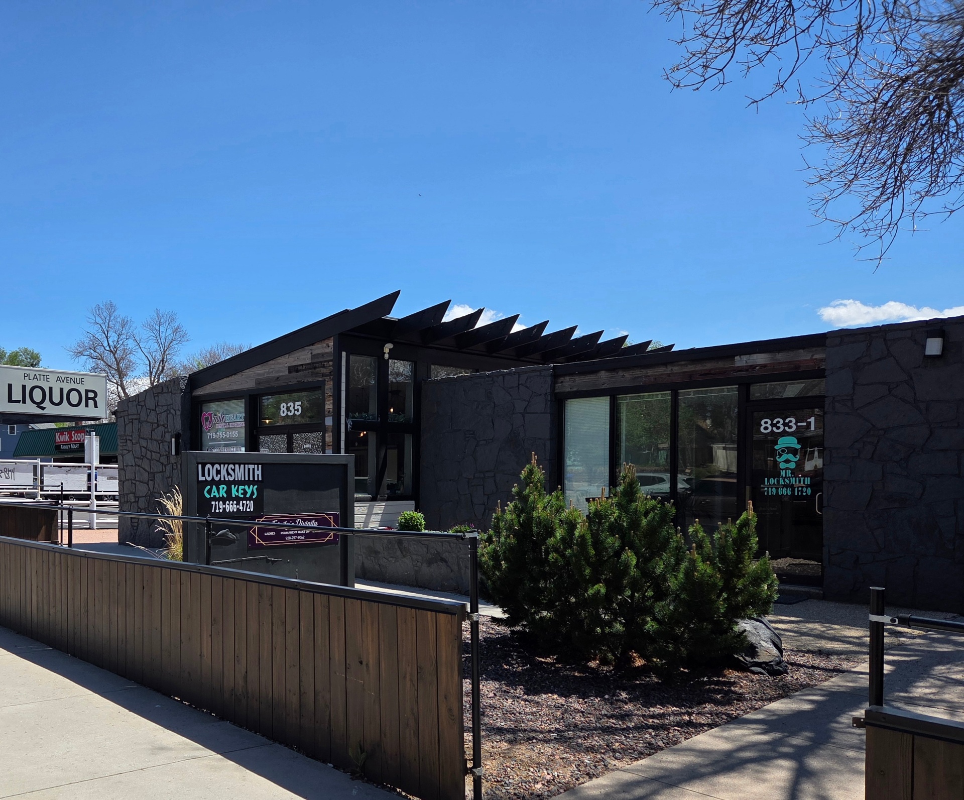 Mr. Locksmith LLC storefront at 833 #1 East Platte Ave, Colorado Springs